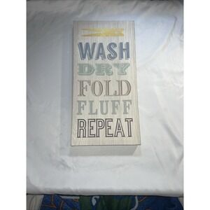 Home Decor Wash Dry And Fold wall sign gift‎ laundry